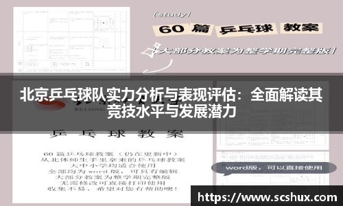 北京乒乓球队实力分析与表现评估：全面解读其竞技水平与发展潜力